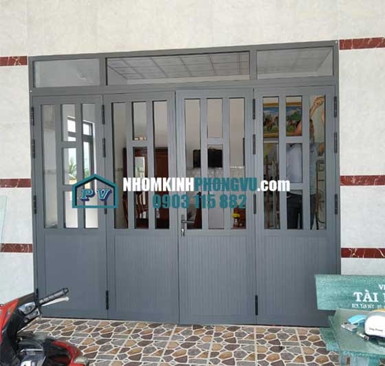 Tuyển chọn 25+ mẫu cửa đi nhôm kính 4 cánh màu ghi đen giá rẻ đẹp nhất 2024