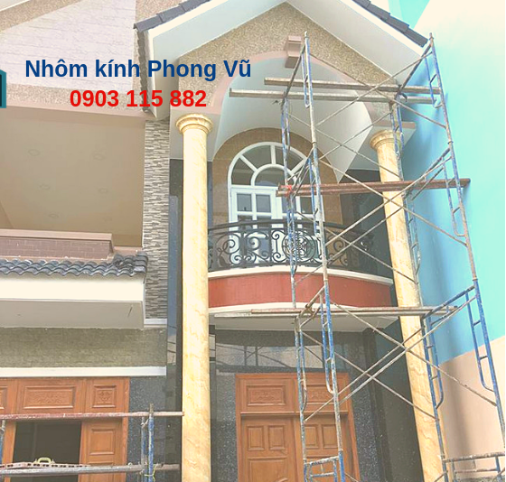 Thi công cửa nhôm kính nhà anh Miên, KDC Vạn Phúc, Quận Thủ Đức,TPHCM